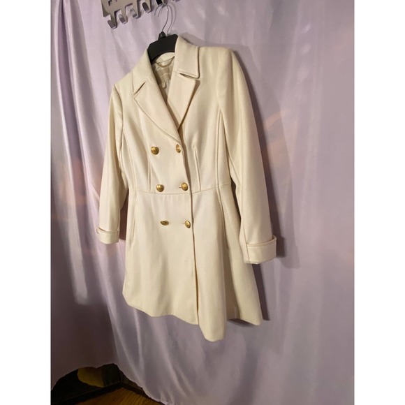 Double-Breasted Wool Blend Coat - Picture 5 of 12